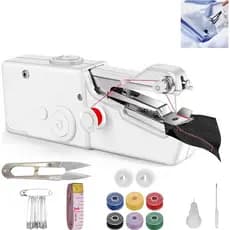 Máquina De Costura Portátil , Mini E Sem Fio Para Iniciantes-Elétrica Rápida , Kit De Reparo De Roupas De Tecido DIY , R