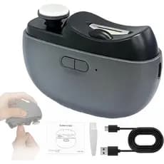 Cortador De Unhas Elétrico-Inteligente Atualizado 3 Em 1 Com 2 Velocidades Ajustáveis , Caixa De Coleta De Luz LED E Chi