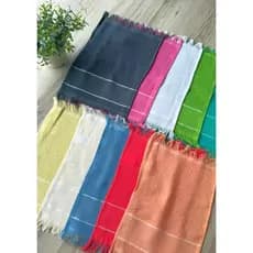 Kit 50 Toalhas Social Sem Estampa 20x30 17 Gramas Cor Sortida 100% Algodão