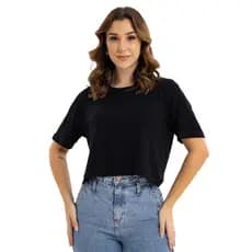 Camiseta Cropped Feminino ViscoLycra T-Shirt