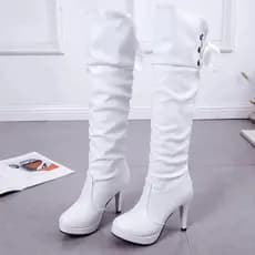 Botas Femininas de Luxo, Botas de Cavaleiro Femininas, Botas de Cano Alto Elegantes e Confortáveis em Couro Macio