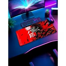 Mouse Pad Gamer Costura nas Bordas Emborrachado Sublimado Tema Anime (Akaza/Madara Uchiha/Uchiha Itachi/ e Muitos Mais)