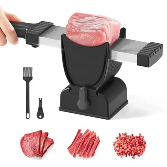 Conjunto De Faca De Cozinha Para Fatiador De Carne Fresca , Cortador Manual Alimentos , Trituração De Corte (2 Ou 4 mm)