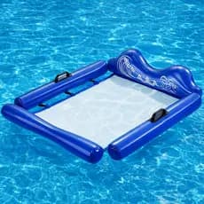 Bóia inflável para relaxar na água - uma cadeira flutuante para adultos para relaxar na piscina, feita de PVC resistente