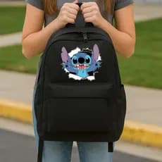 Mochila lilo stitch escola Passeio Faculdade Academia Mochila meninas e meninos bolsa barata