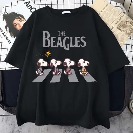 Camiseta Streetwear Desenho Snoopy Beagles Aesthetic Exclusiva Algodão Premium