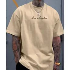 Camiseta Masculina Los Angeles 100% Algodão - Envio Imediato