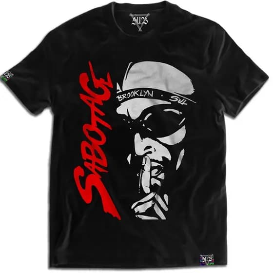 Camiseta Streetwear Sabotage Rap brasileiro  underground Nacional  racionais,  CLÁSSICA Algodão Premium