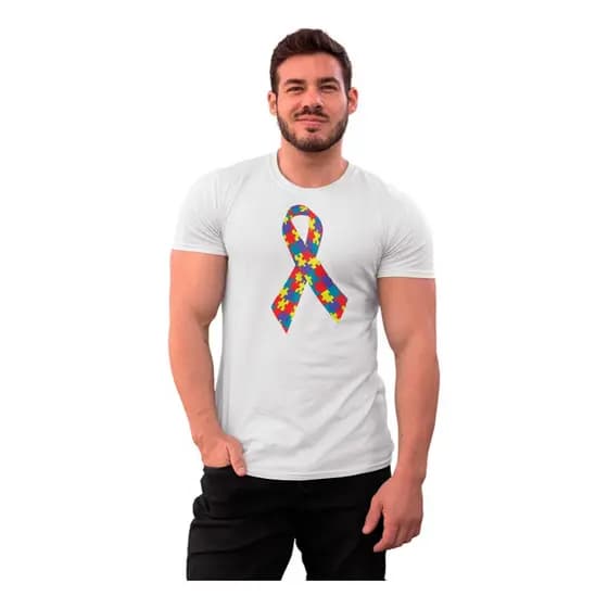 Camiseta Autismo Pessoas Deficiencia camisa Connfortavel Estampada Colorida
