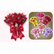 Card Buquê Personalizado - Porta Bombom/Batom/Bis - Mimo - Lembrancinha - Cartão dia das mãesani