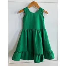 Vestido verde infantil - Natal