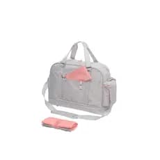 Bolsa Maternidade Grande De Bebê Mala Impermeável Com Trocador Menino Menina Todo Dia Cinza Kouii