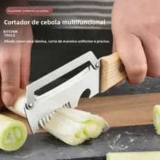 Faca multifuncional para descascar cebola desfiada, faca para descascar batata de cozinha, plaina doméstica, faca de ceb