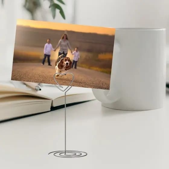 Decoração de mesa de ferro forjado amor exclusivo, antiferrugem, durável, estilo ins, produtos de decoração de mesa para