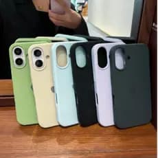 Capa Para IPhone 16 16Pro 16ProMax 16Plus Com Logo Case Protetora de Silicone Aveludada