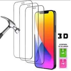 Película De Vidro Temperado 3D/9D Para iPhone 17 11 12 13 14 15 16 6 7 8 XR XS X XSMAX PLUS PRO PROMAX 16E 17E