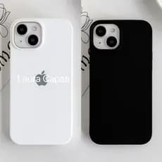 Kit 2 Capinha BRANCO e PRETO Para iphone 17 11 12 13 14 15 16 Pro Max Plus Xr Xs X Air 7 8 16E 17E
