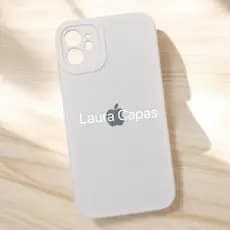 Capinha BRANCO Para IPhone 17 17E 11 12 13 14 15 16 Pro Max Plus XR 16E Silicone Aveludada C/ Proteção na Câmera Fechada
