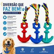 Brinquedo mordedor ancora com Corda para PET - Qualidade Premium - Envio Imediato