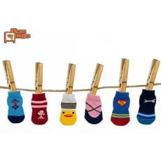 4 Peças Meia Antiderrapante Pets PEQUENO PORTE/FILHOTES -  Premium - Envio imediato - TAM PEQUENO