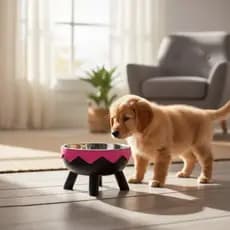 Tigela Comedouro elevado FRILL - cães e gatos - pequeno porte - Qualidade Premium