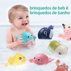 Brinquedos para Bebês Meninos e Meninas Brincarem no Banho e na Água, Pequenos Golfinhos Nadando 5412