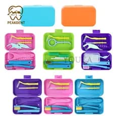 Kit de Viagem Dental Portátil para Limpeza Profunda e Higiene Oral, Escova Interdental e Raspador de Língua 5424