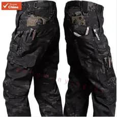 Calças Táticas Masculinas ZW2K 2024, Impermeáveis, para Combate ao Ar Livre, com Múltiplos Bolsos, Resistentes ao Desgas