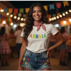 Camisa Feminina T-Shirt Estilosa Festa Junina Envio Rápido