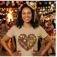 Camisa Feminina São João | Sucesso nas Festas Juninas