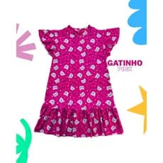 Vestido Infantil Juvenil Verão Malha Fresca Confortável