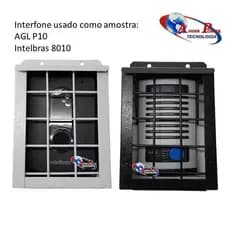 Grade Modelo Baby  de Proteção Para Interfone Vídeo Porteiro - Branco ou Preto  Pequeno