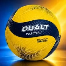 Bola de Vôlei Profissional Dualt VP200 Oficial Amarela Texturizada Quadra Areia