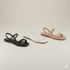 Sandália Feminina Moleca Rasteirinha Confortável com Elástico Calce Fácil– Disponível em Três Cores