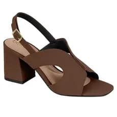 Sandália Beira Rio Salto  Conforto Slingback 8436.238 Nobuck Conforto, Elegância e Salto na Medida!