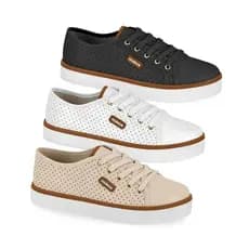 Tênis Casual Sapatênis Feminino Lançamento Original Moleca