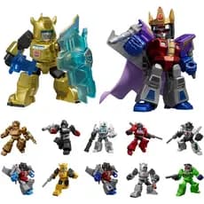 Miniatura Transformers Blokees Defender Robôs Bumblebee Autobots e Decepticons - Model Kit Figure