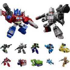 Figura de Ação Transformers Defender Version 01 Robôs Optimus Prime e Megatron Model Kit