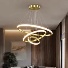 Lustre de Teto Nórdico de Luxo Moderno para Sala de Jantar e Sala de Estar