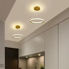 Luminaria teto moderna plafon led 3/1 lustre para quarto, sala, escritorio, corredor, cozinha.