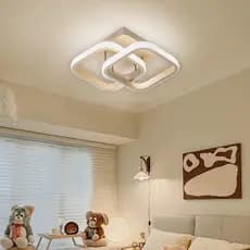 Três cores em uma luz de teto lustre decorativo simples e moderno lustre de corredor