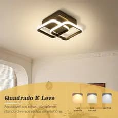 Lustre De Teto Branco De Três Cores Em Um Lustre Decorativo Simples E Moderno
