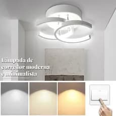 Luminária De Teto Plafon Led Moderna para Corredor Sala Quarto Cozinha.