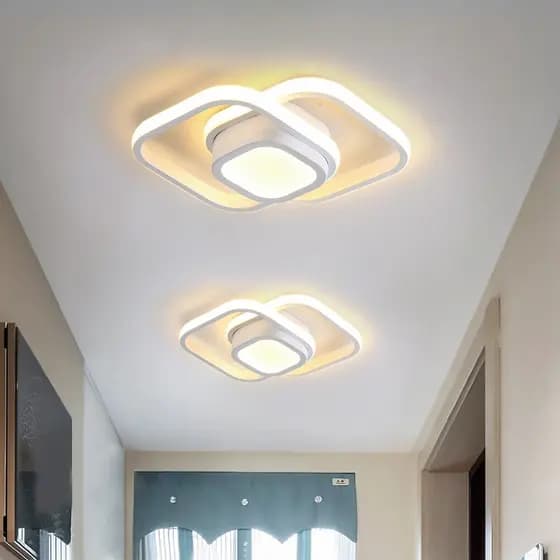 24W Luminária De Teto Led Moderna Plafon 3 em 1 Lustre para Quarto, Sala, Escritorio, Corredor, Cozinha..