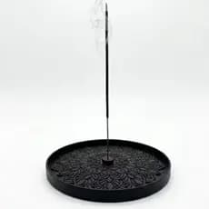 Porta Incenso Redondo Geométrico - Ganhe 01 Caixinha de Incenso Suporte para Incenso Minimalista Decorativo