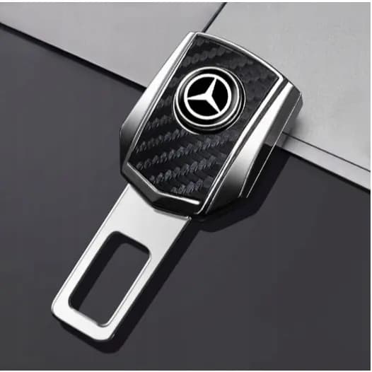 Fivela Adaptadora Extensora de Cinto de Segurança para Logotipo Mercedes-Benz