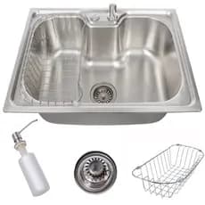 Cuba para cozinha gourmet pia aço inox