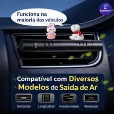 Aromatizador de Carro com Clipe para Ar Condicionado - Perfume, Aromaterapia e Purificação de Ar