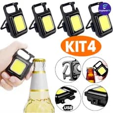 Mini Lanterna Led Potente Recarregável Usb Portátil Bolso Cor da lanterna Preto Cor da luz Branco