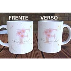 Caneca Personalizada Inicial + Nome | Presente Criativo | Caneca Inicial + Nome